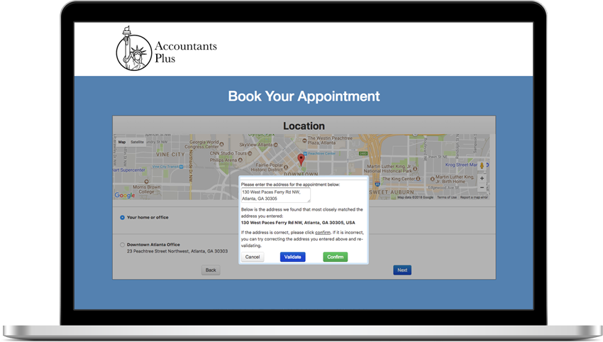 Get an address from your client before showing them your availability so you know how far you have to travel