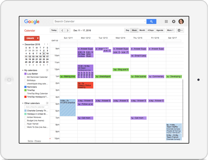 taskade google calendar