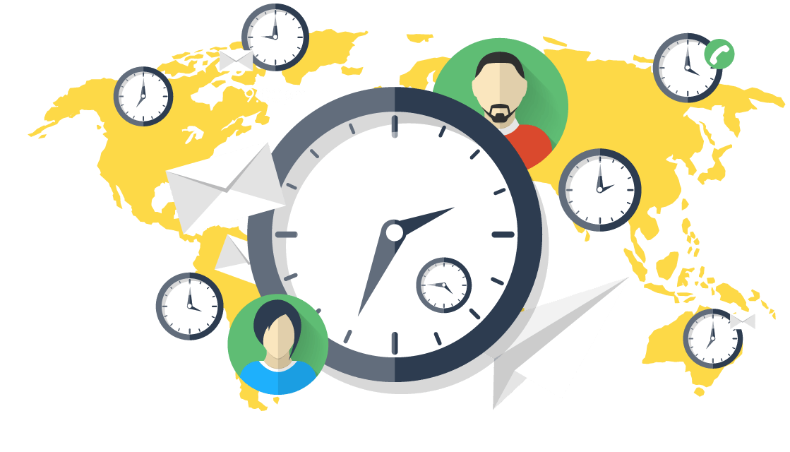 Scheduling system with timezone adjustment